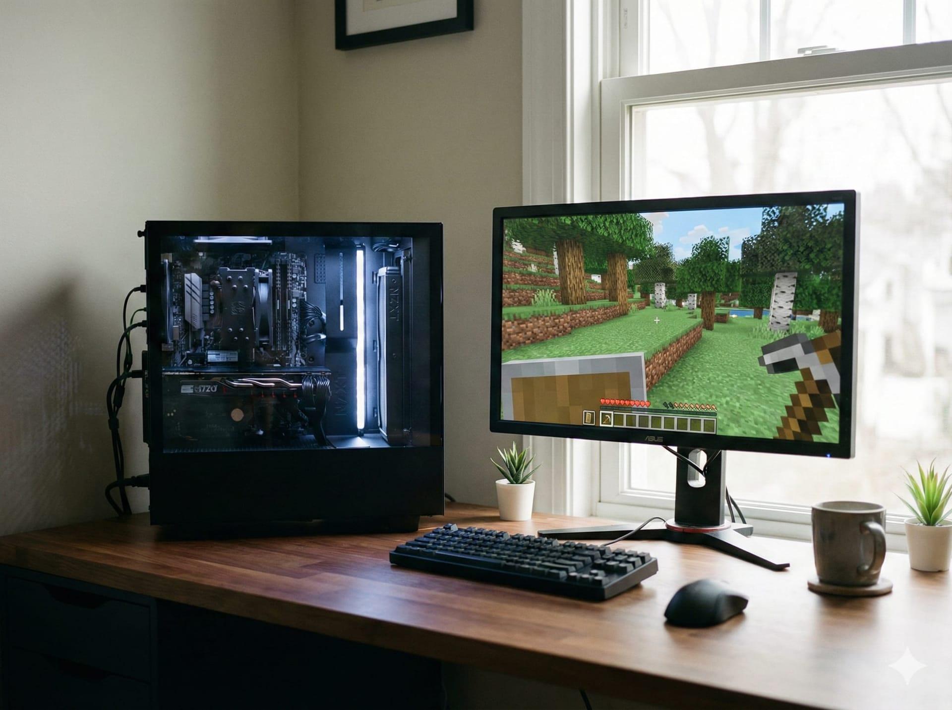 Clean starter gaming PC build