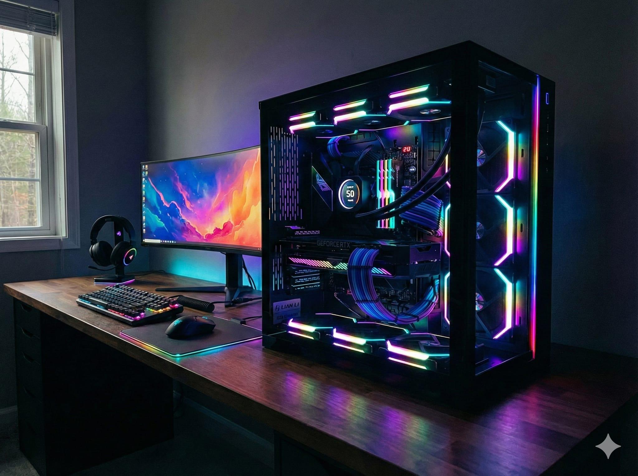 Premium custom-cooled gaming PC build